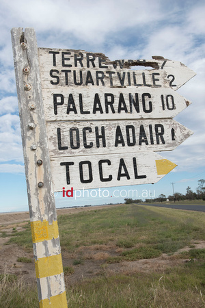 Road signage near Boggabilla